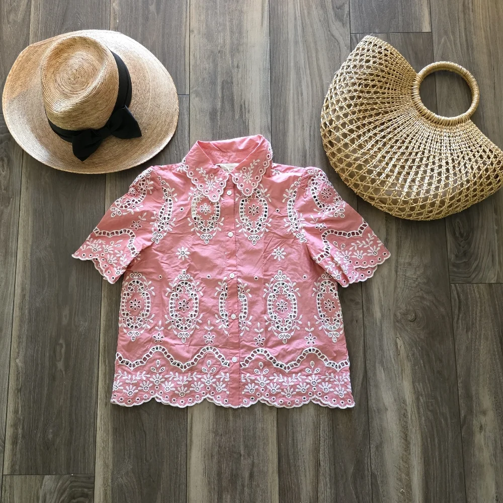 NWT Sezane Elvira Blouse - Picture 5 of 13